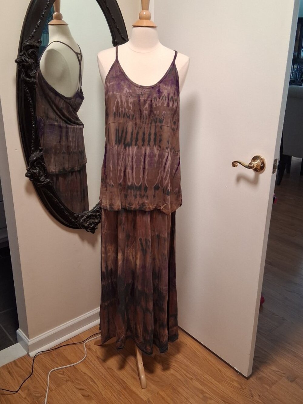 Jaded Gypsy Tie Dye Boho Skirt & Tank Top Set sz Lg/XL NWT  /B3 - Picture 3 of 11
